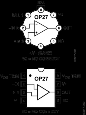 OP27和OP07哪个噪声低（op27gs）-图1