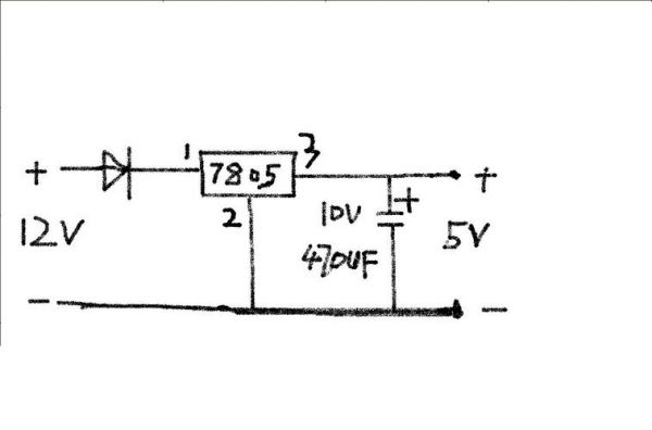 7805哪个引脚数5v电压（7805引脚图及稳压电路图）