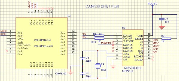 can标准电路图（can中继电路图）