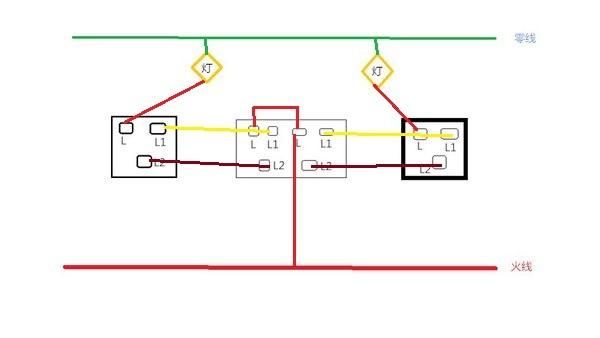 双灯双控怎么接线（双灯双控怎么接线图解）