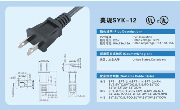 电线插头标准（电线插头种类）-图3