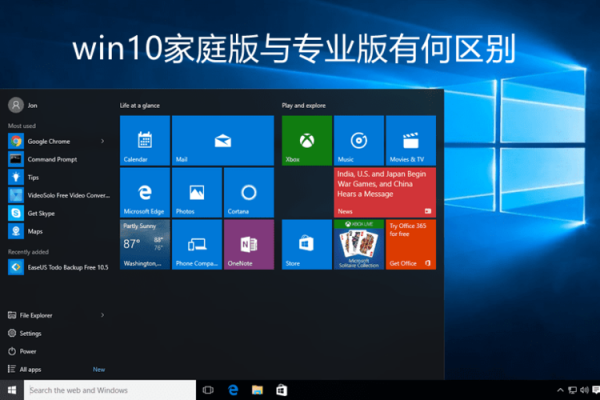 win10专业版家庭版哪个（win10专业版家庭版哪个好）