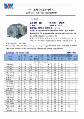 yx3高效节能电机执行标准（ye4高效节能电机）