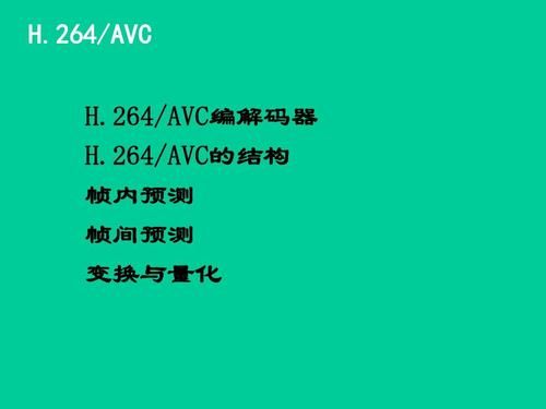 h264标准中文版的简单介绍