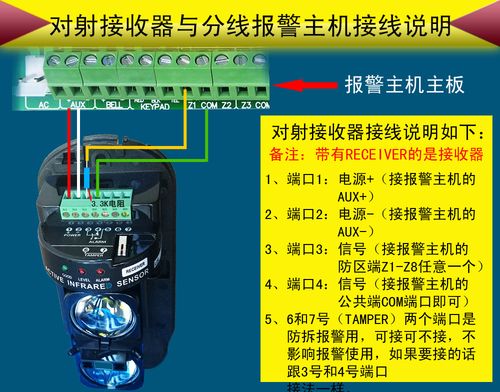 报警对射怎么接线（对射报警器）