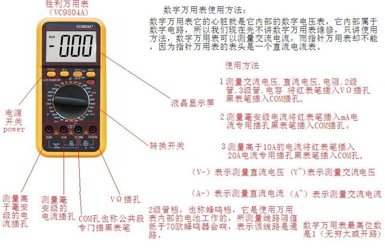 数字万能表怎么使用(数字万能表怎么使用图解)-图2 数字万能表怎么使用(数字万能表怎么使用图解)-图2