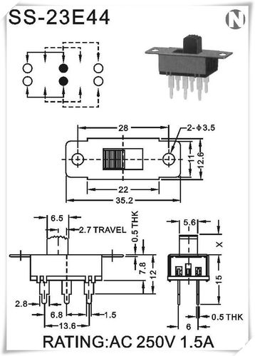 玩具拨动开关怎么接（玩具拨动开关内部结构图）