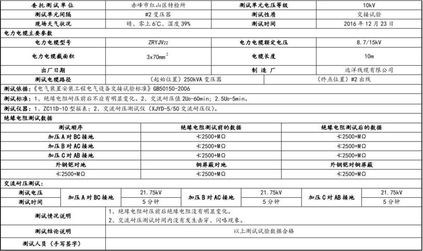 电源线耐压测试标准（电源线耐压测试标准多少）