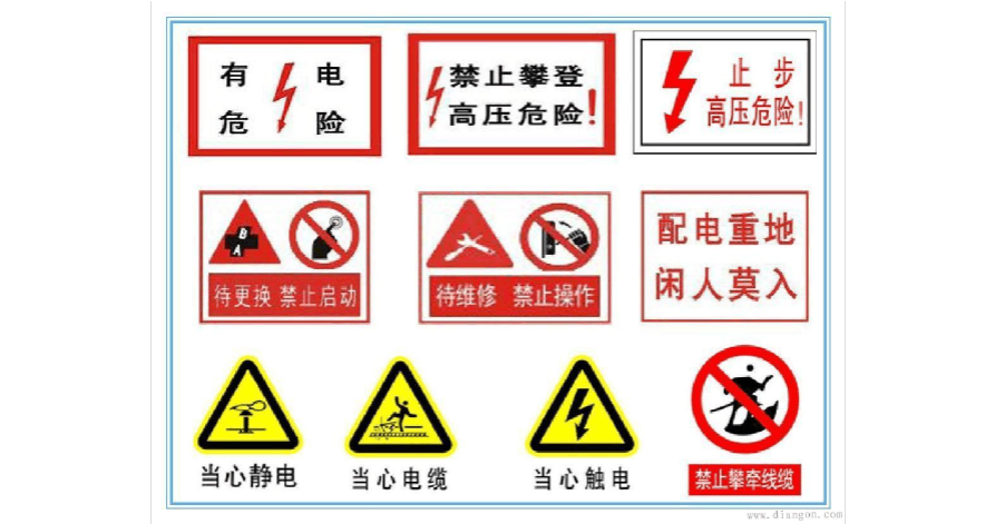 电工安全标识标准(电工安全标示的辨识图)-图1 电工安全标识标准(电工安全标示的辨识图)-图1
