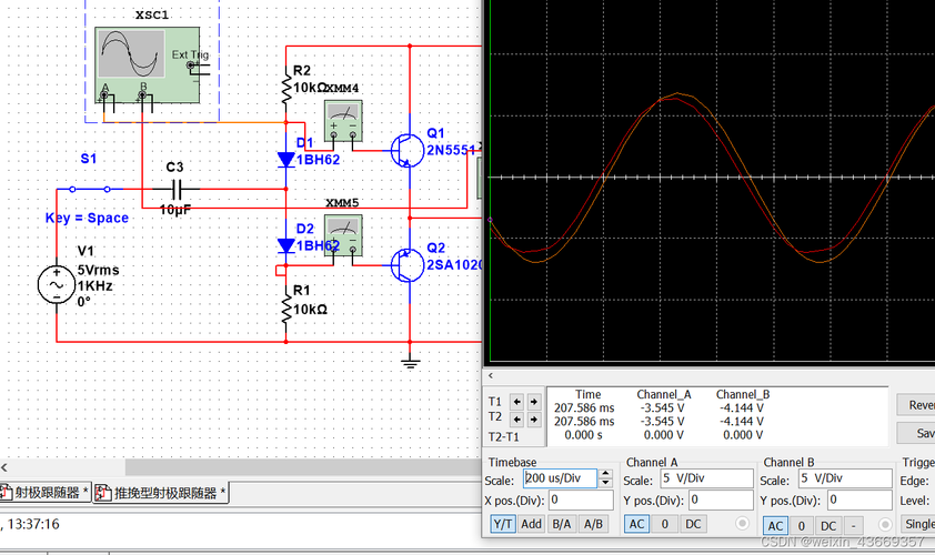 模拟电压标准信号源（对模拟电压信号mt=cos16000∏t）