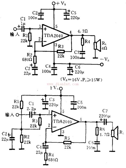 标准tda2050l电路（tda2050btl电路）-图1