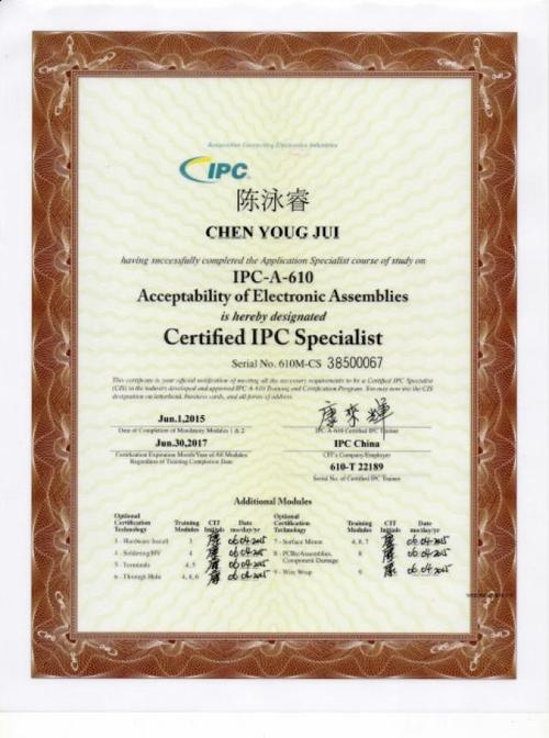 ipc620标准等级（ipca610标准）