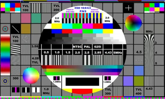 标准电视测试信号（电视信号测试基图素材）
